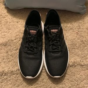 Women’s Adidas Cloudfoam Black & Pink Sneakers